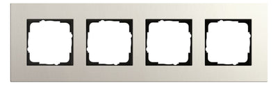 GIRA 0214220 Abdeckrahmen 4fach Esprit Linoleum-Multiplex Hellgrau