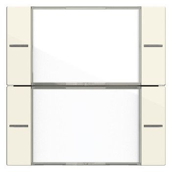 GIRA 577201 Wippenset 2f BSF Tastsensor4 System 55 Klar/Cremeweiß glänzend