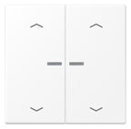 Jung LS 102 KO5P WWM Wippe m.Lichtleiter m.Pfeilsymbolen f.KNX Taster 2f Serie