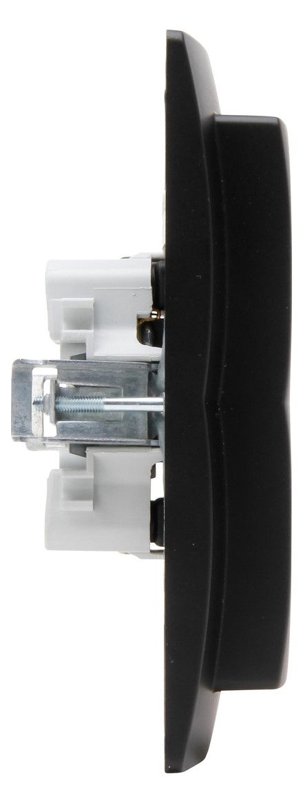 Kopp 941150080 PARIS Schuko Steckdose 2f o.erhöhten Ber.schutz mattschwarz
