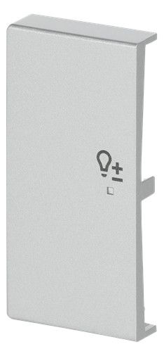 BJ 6234-21-83 Wippe links 2-fach Dimmer Busch-free@home alusilber