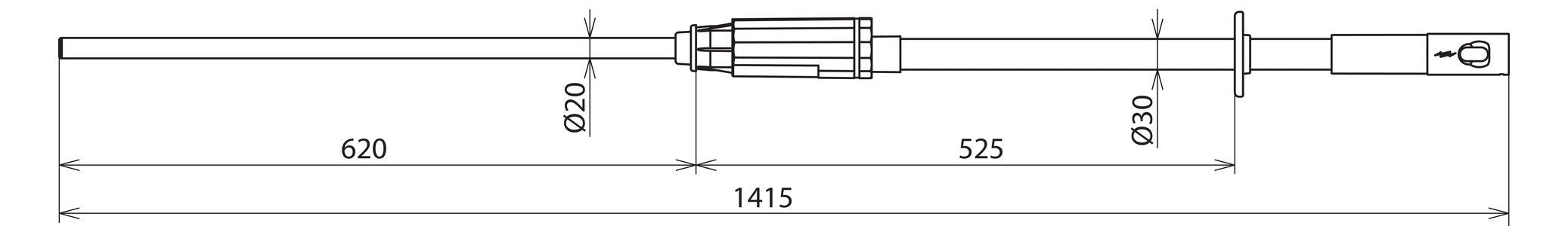 Dehn 767730 PHE330S Spannungsprüfer PHEIII 30kV 50Hz Kat. S