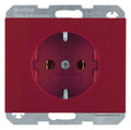 Berker 47157015 Steckdose SCHUKO K.1/K.5 rot glänzend