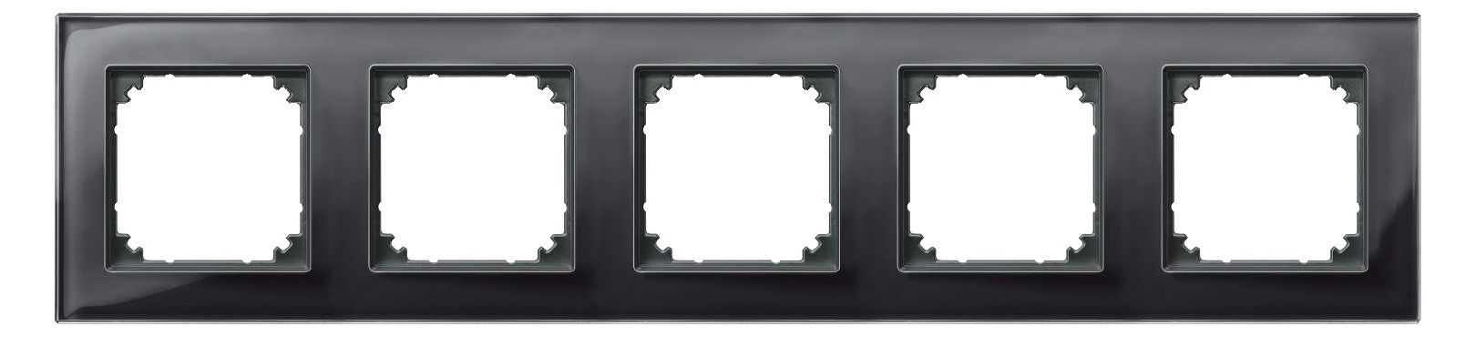 Mert 489503 M-PLAN-Echtglasrahmen 5f Onyxschwarz
