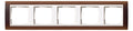 GIRA 0215331 Abdeckrahmen 5fach Zwischen rahmen RW gl. Event Opak Dunkelbraun