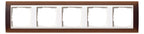 GIRA 0215331 Abdeckrahmen 5fach Zwischen rahmen RW gl. Event Opak Dunkelbraun