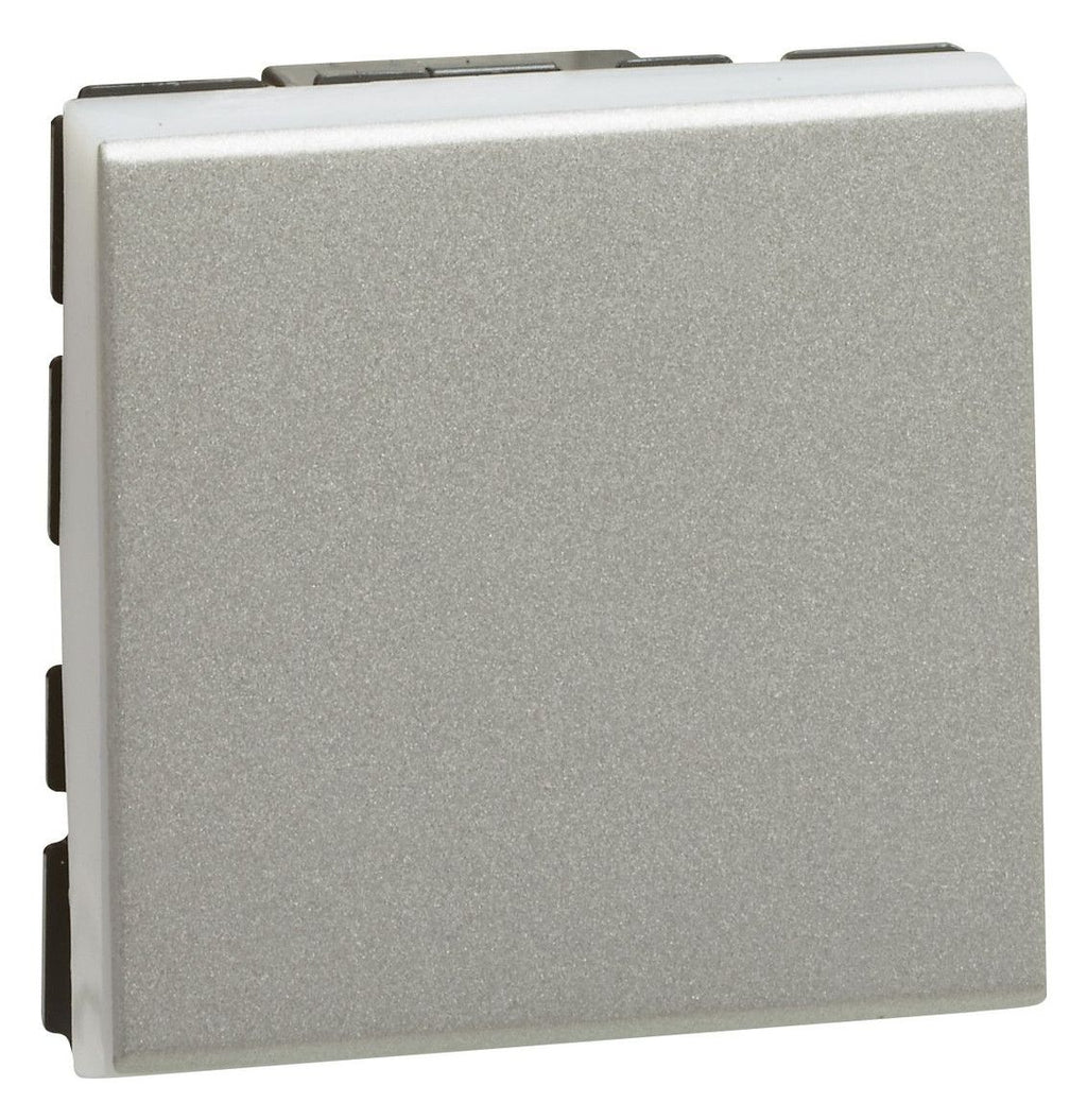 Legrand 079211L MSC Wechselschalter 10A (SL) 2-modulig beleuchtbar Aluminium