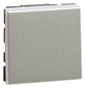 Legrand 079211L MSC Wechselschalter 10A (SL) 2-modulig beleuchtbar Aluminium