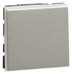 Legrand 079211L MSC Wechselschalter 10A (SL) 2-modulig beleuchtbar Aluminium