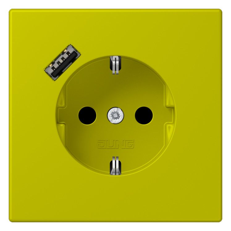 Jung LC1520-18A249 SCHUKO-Steckd.m.USB Typ A LC4320F