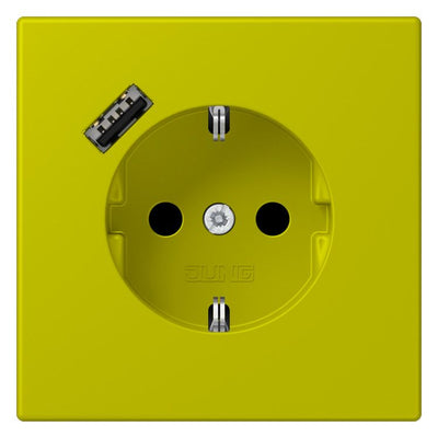 Jung LC1520-18A249 SCHUKO-Steckd.m.USB Typ A LC4320F