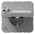 Jung CD 1520 NAKLSL GR SCHUKO-Steckdose 16A 250V Berührungs.- schutz Klappd.SF