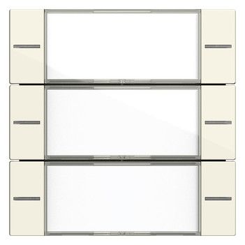 GIRA 577301 Wippenset 3f BSF Tastsensor4 System 55 Klar/Cremeweiß glänzend