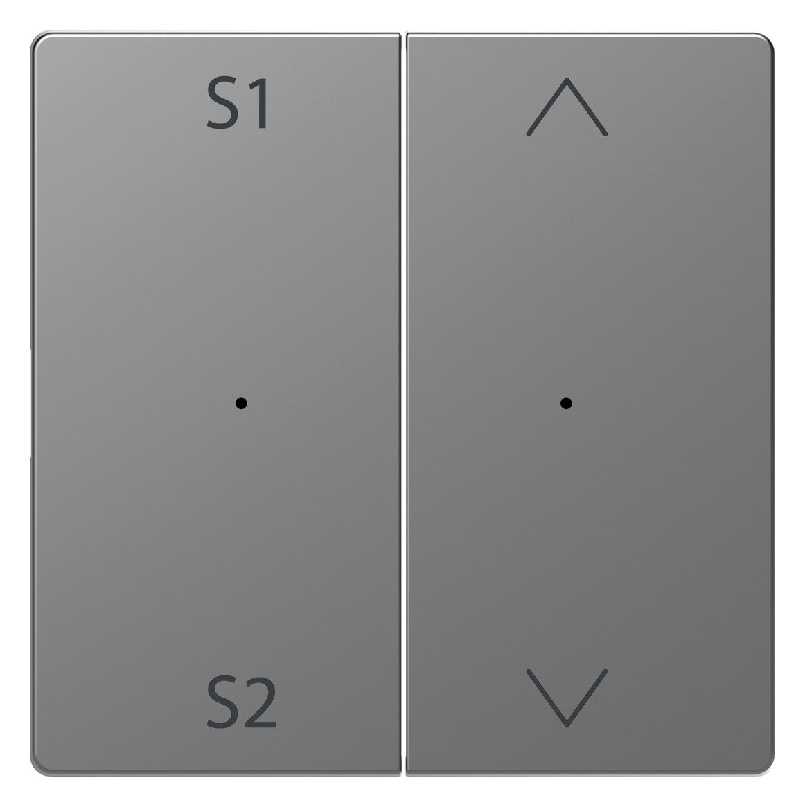 Mert MEG 5227-6036 Wippen Taster-Modul 2fach (Szene1/2 Auf/Ab) Edelstahl