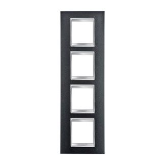 GEWISS GW16229VA Abdeckrahmen LUX International 2+2+2+2M vert. Schiefer