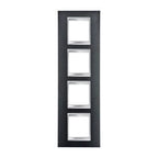 GEWISS GW16229VA Abdeckrahmen LUX International 2+2+2+2M vert. Schiefer