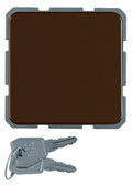 Berker 476301 Steckdose SCHUKO+Klappd. u.Schloss wg Up IP44 braun glänzend