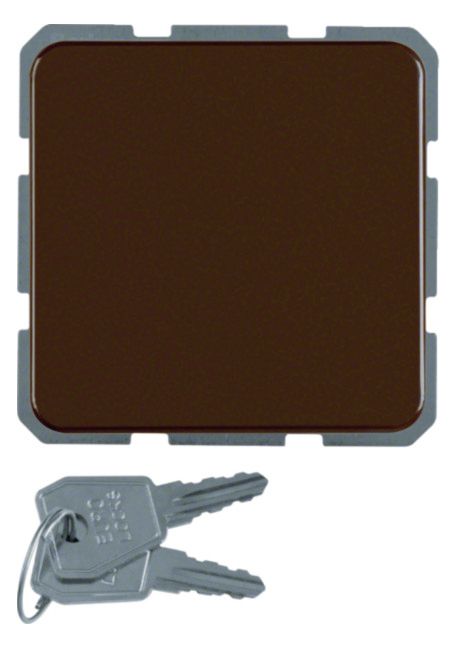 Berker 476301 Steckdose SCHUKO+Klappd. u.Schloss wg Up IP44 braun glänzend