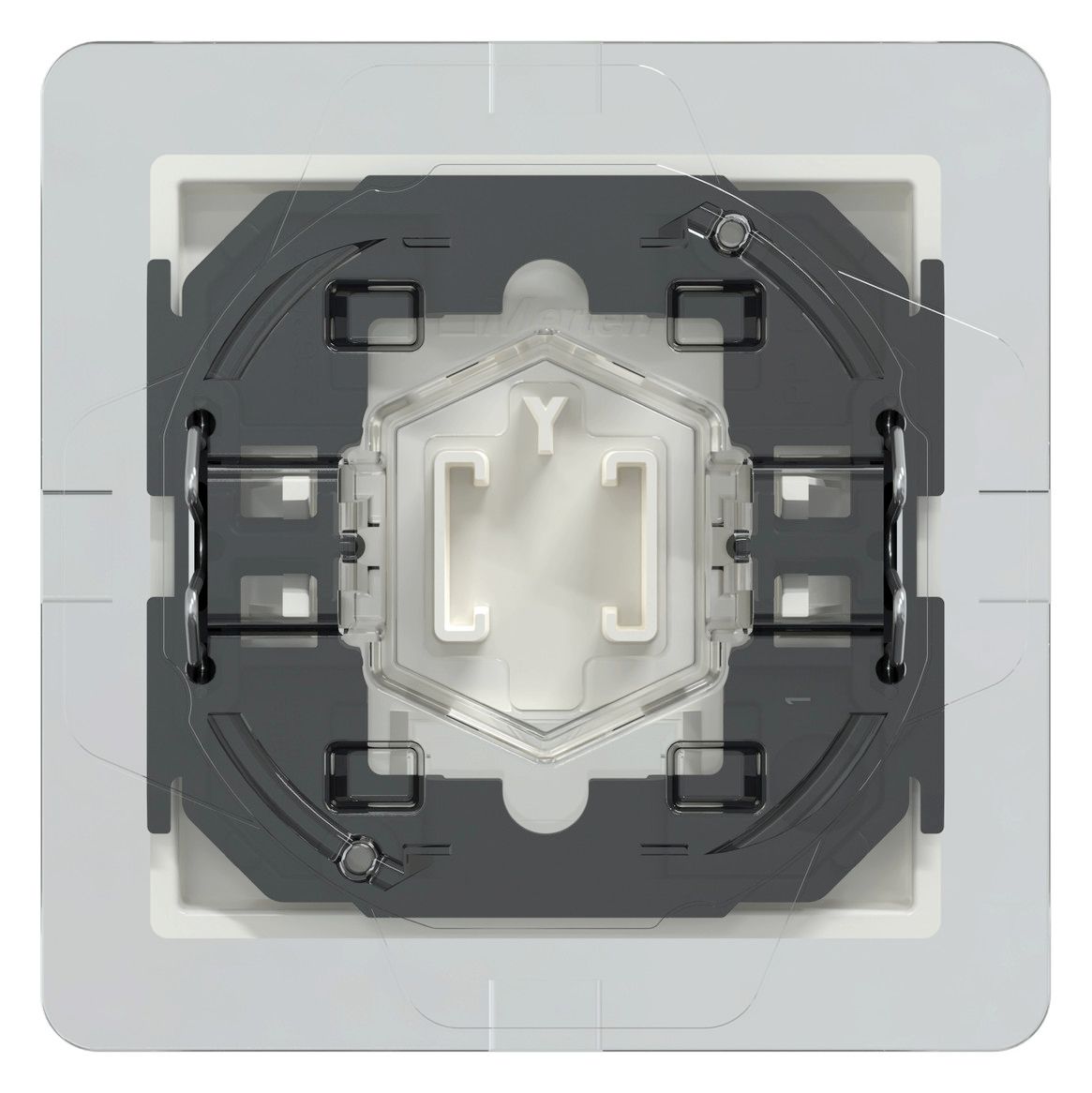 Mert 432719 Wippe m.Fenster rechteckig IP44 polarweiß glänzend System M