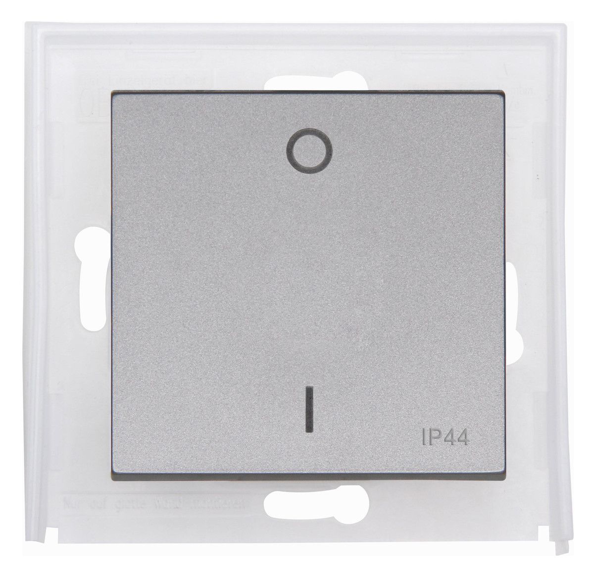 Kopp 493747004 HK07 IP44 Flächenwippe o. Linse Beschriftung 0 u.I stahl