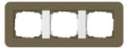 GIRA 0213416 Abdeckrahmen 3fach E3 Umbra/Reinweiß glänzend Soft-Touch