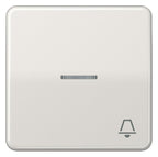 Jung CD590KO5KLG Wippe Symbol Klingel m.Lichtleiter lichtgrau