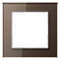 Jung AC581GLMO Glasrahmen 1fach Serie A creation mokka