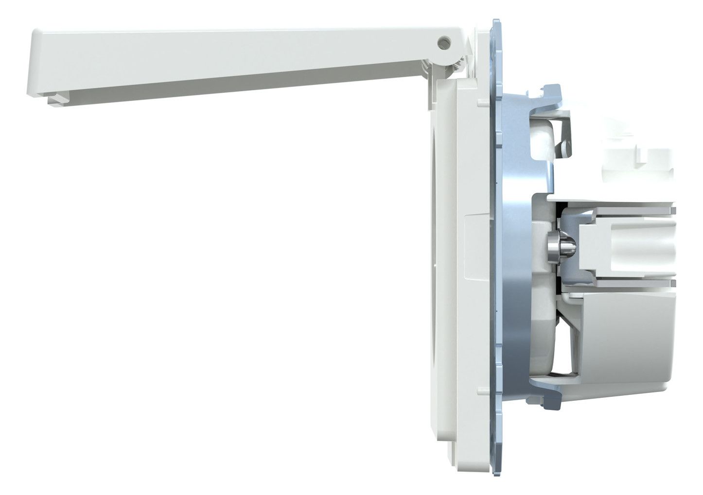 Mert MEG 2314-6035 SCHUKO-Steckdose m.Klappdeckel IP44 BRS StK Lotosweiß