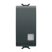 GEWISS GW12053 Wechselschalter m.Symbol- fenster beleuchtb. 1M 1P 16AX Schwarz