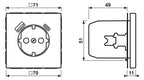 Jung LC1520-15CA208 SCHUKO-Steckd.m.USB Typ AC LC32022