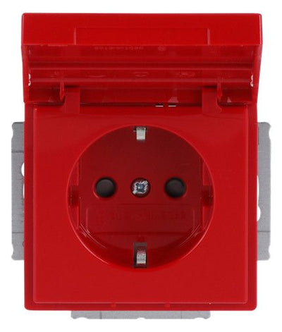 BJ 20 EUKNB-12-82 SCHUKO Steckdosen-Einsatz rt RAL3020 future