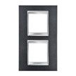 GEWISS GW16224VA Abdeckrahmen LUX International 2+2M vert. 71mm Schiefer