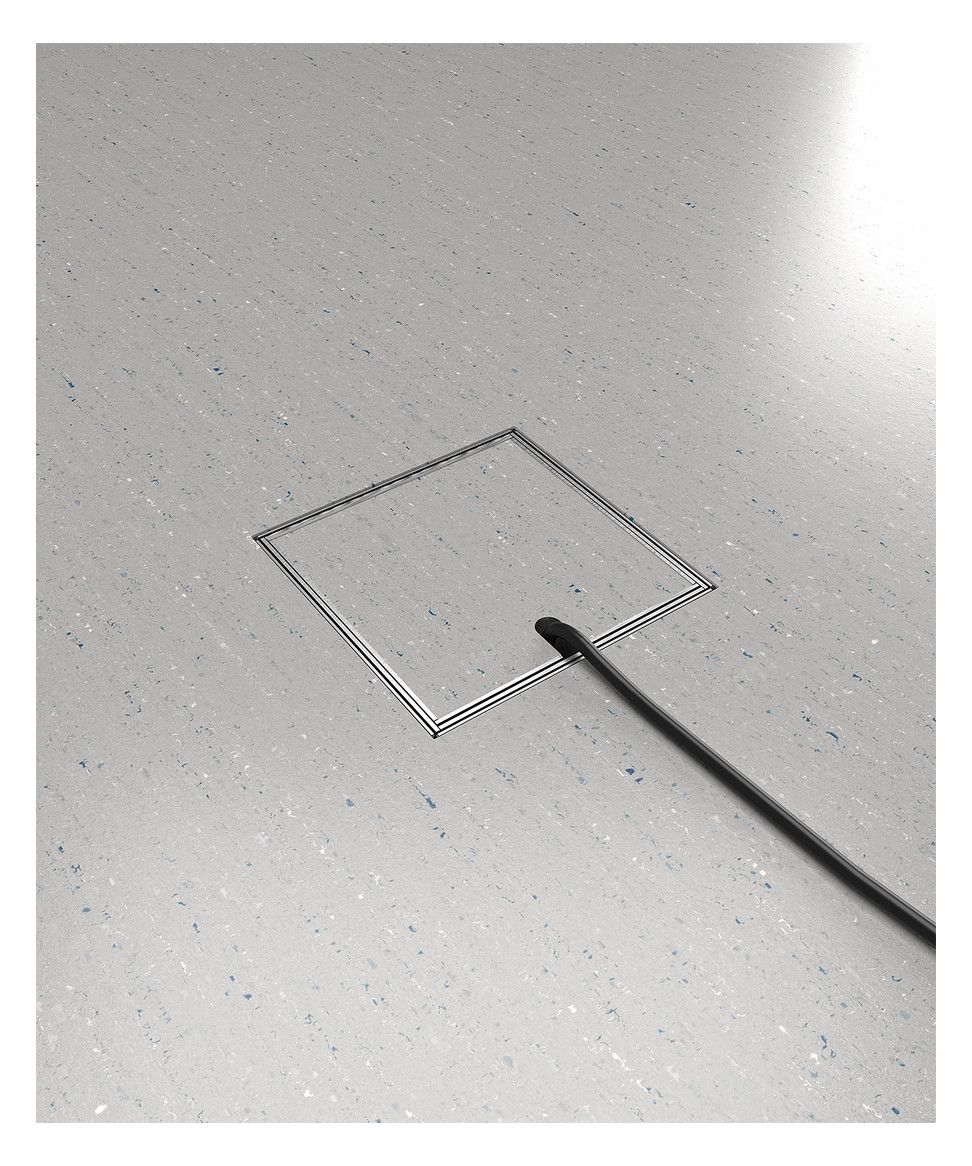 Bodensteckdose 8901B 1x Schuko belegbar 8901B-1-0