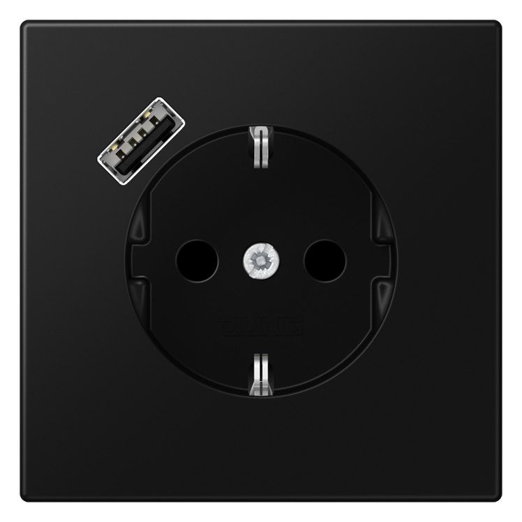 Jung LS1520-18ASWM SCHUKOsteckdose m.USB Typ A