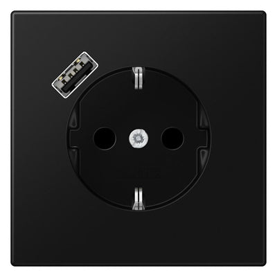 Jung LS1520-18ASWM SCHUKOsteckdose m.USB Typ A