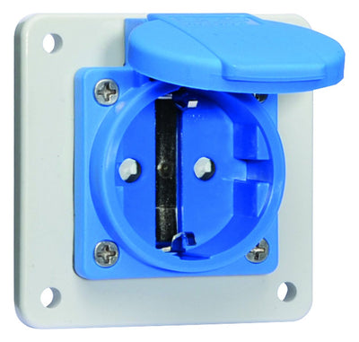 Bals 7110809 Schuko-Anbausteckdose ger. QC 16A 3p IP54 blau ortsfest erh.Ber.sch
