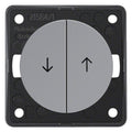 Berker 936532507 Jalousie-Wippentaster m.Aufd. Sym.Pfeil Integro Flow/Pure grau
