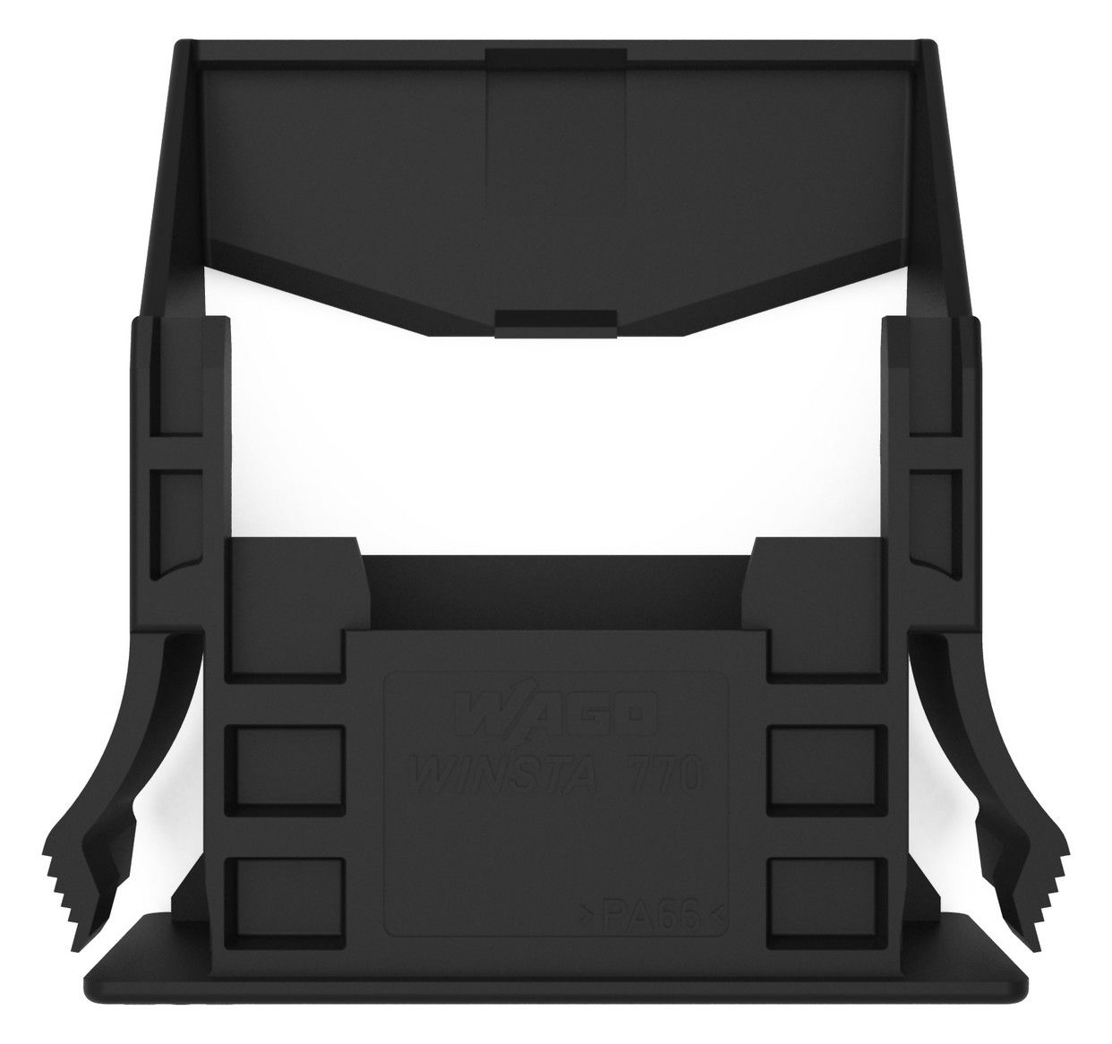WAGO 770-318 Snap-In-Rahmen,3-polig,1,0 … 3,0mm, schwarz