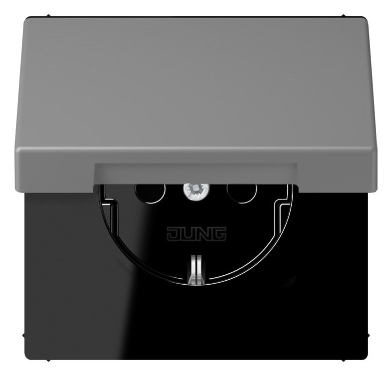 Jung LC1520NBFKL203 SCHUKO Steckd.m.Klappdeckel LC32011
