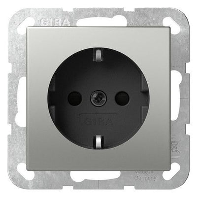 GIRA 4188600 SCHUKO-Steckdose System 55 Edelstahl