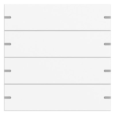 GIRA 5024927 Wippenset 4fach Tastsensor4 TS4 Aluminium Reinweiß seidenmatt (lack)