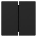 GIRA 3495005 Wippe 2fach gerade System 55 Schwarz matt (lackiert)
