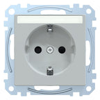 Mert MEG 2302-0329 SCHUKO-Steckdose BRS Sonder m.Schriftfeld StK lichtgrau Sys.M