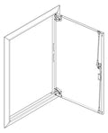 ABN GBRU26T Blendrahmen m.Volltüre f.UP-Flachverteiler,2x6-reihig