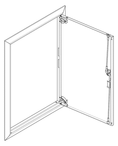 ABN GBRU26T Blendrahmen m.Volltüre f.UP-Flachverteiler,2x6-reihig