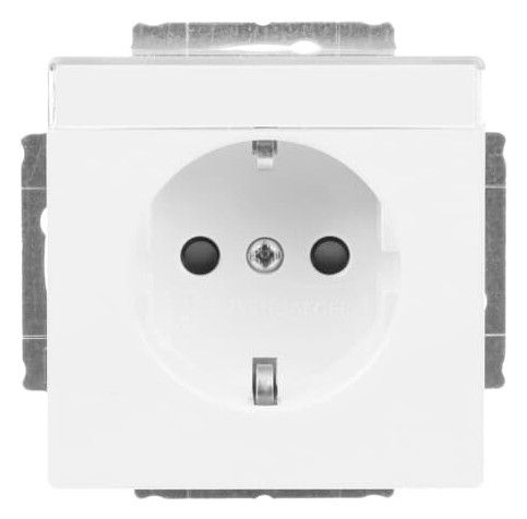 BJ 2300 EUCB-84 SCHUKO Steckdosen Einsatz studioweiß solo