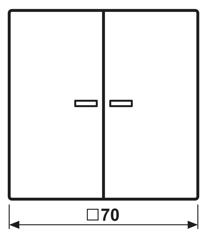 Jung LS995KO5LG Wippe Serienschalter m.Lichtleiter lichtgrau