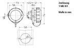 Mennekes 17039 Anbaudose SCHUKO TM 16A2p+E 230V IP68