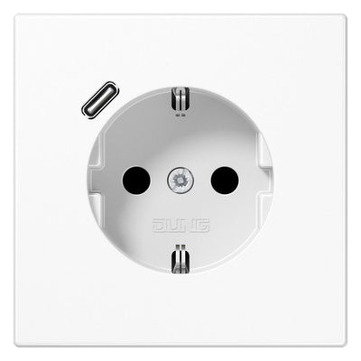 Jung LS1520-18CWW SCHUKOsteckdose m.USB Typ C