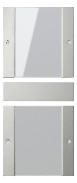 GIRA 2132600 Wippenset 2fach (1+1) BSF System 55 Klar/Edelstahl